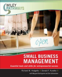 Imagen de portada: Wiley Pathways Small Business Management 1st edition 9780470111260