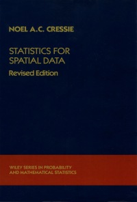 Cover image: Statistics for Spatial Data, Revised Edition 2nd edition 9781119114611