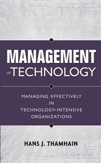 Cover image: Management of Technology: Managing Effectively in Technology-Intensive Organizations 2nd edition 9780471415510