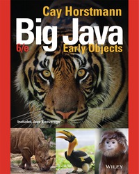 Cover image: Big Java: Early Objects, Interactive Edition 6th edition 9781119056447