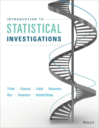 表紙画像: Introduction to Statistical Investigations 1st edition 9781118172148