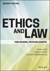 Cover image: Ethics and Law for School Psychologists 7th edition 9781119157069
