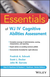 Titelbild: Essentials of WJ IV Cognitive Abilities Assessment 1st edition 9781119163367