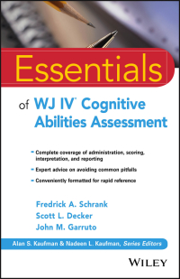 Cover image: Essentials of WJ IV Cognitive Abilities Assessment 1st edition 9781119163367