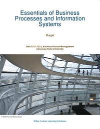Cover image: Essentials of Business Processes and Information Systems Custom eText for Kennesaw State University 1st edition