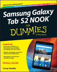 Cover image: Samsung Galaxy Tab S2 NOOK For Dummies 1st edition 9781119171119