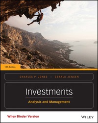 Cover image: Investments: Analysis and Management 13th edition 9781118975589