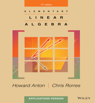 Cover image: Elementary Linear Algebra: Applications Version 11th edition 9781118434413