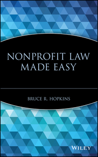 Cover image: Nonprofit Law Made Easy 1st edition 9780471709732