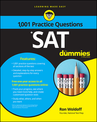 Omslagafbeelding: 1,001 SAT Practice Problems For Dummies 1st edition 9781119215844