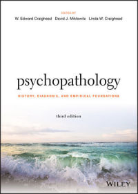 Cover image: Psychopathology: History, Diagnosis, and Empirical Foundations 3rd edition 9781119221739