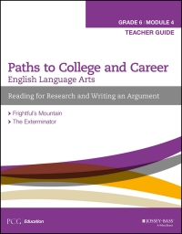 صورة الغلاف: English Language Arts, Grade 6 Module 4: Research, Decision Making, and Forming Positions, Teacher Guide 1st edition 9781119105145