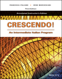 صورة الغلاف: Crescendo!: An Intermediate Italian Program 3rd edition 9781119235446