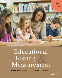 Cover image: Educational Testing and Measurement 11th edition 9781119239154