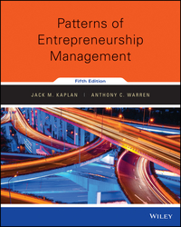 Imagen de portada: Patterns of Entrepreneurship Management 5th edition 9781119239055