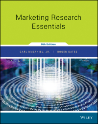 Cover image: Marketing Research Essentials 9th edition 9781119239451