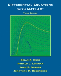 Imagen de portada: Differential Equations with Matlab 3rd edition 9781118376805