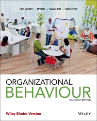 Cover image: Organizational Behaviour, Canadian Edition 1st edition 9781119194323