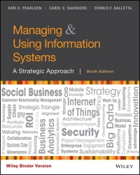 Cover image: Managing & Using Information Systems 6th edition 9781119244288