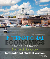 Cover image: International Economics: Trade and Finance, International Student Version 11th edition 9781118177945