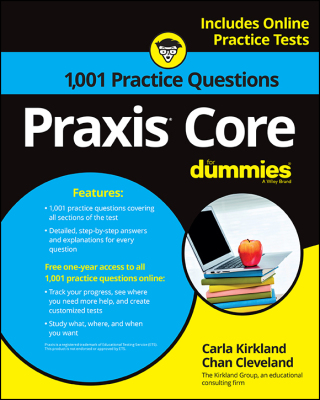Immagine di copertina: 1,001 Praxis Core Practice Questions For Dummies with Online Practice 1st edition 9781119263883