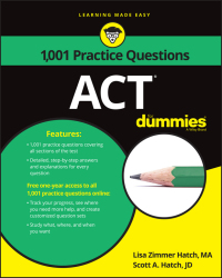صورة الغلاف: 1,001 ACT Practice Problems For Dummies 1st edition 9781119275435
