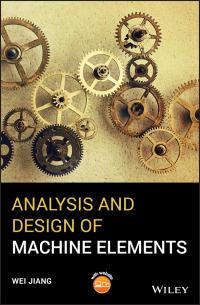Imagen de portada: Analysis and Design of Machine Elements 1st edition 9781119276074