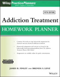 Cover image: Addiction Treatment Homework Planner 5th edition 9781119278047