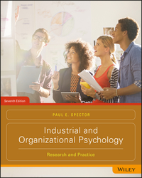 Cover image: Industrial and Organizational Psychology: Research and Practice 7th edition 9781119304708