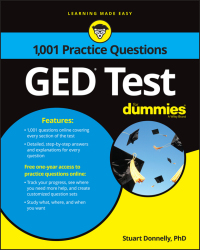 Cover image: 1,001 GED Practice Questions For Dummies 1st edition 9781119300984