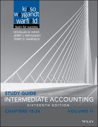 Cover image: Intermediate Accounting, Volume 2 Study Guide 16th edition 9781119305095