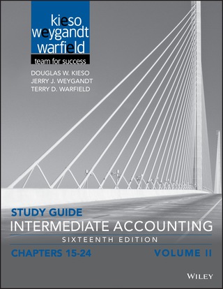 Cover image: Intermediate Accounting, Volume 2 Study Guide 16th edition 9781119305095