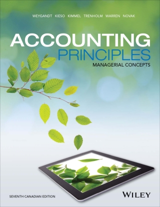 Cover image: Accounting Principles: Managerial Concepts, Canadian Edition, Chapters 19 - 23 7th edition 9781119310297