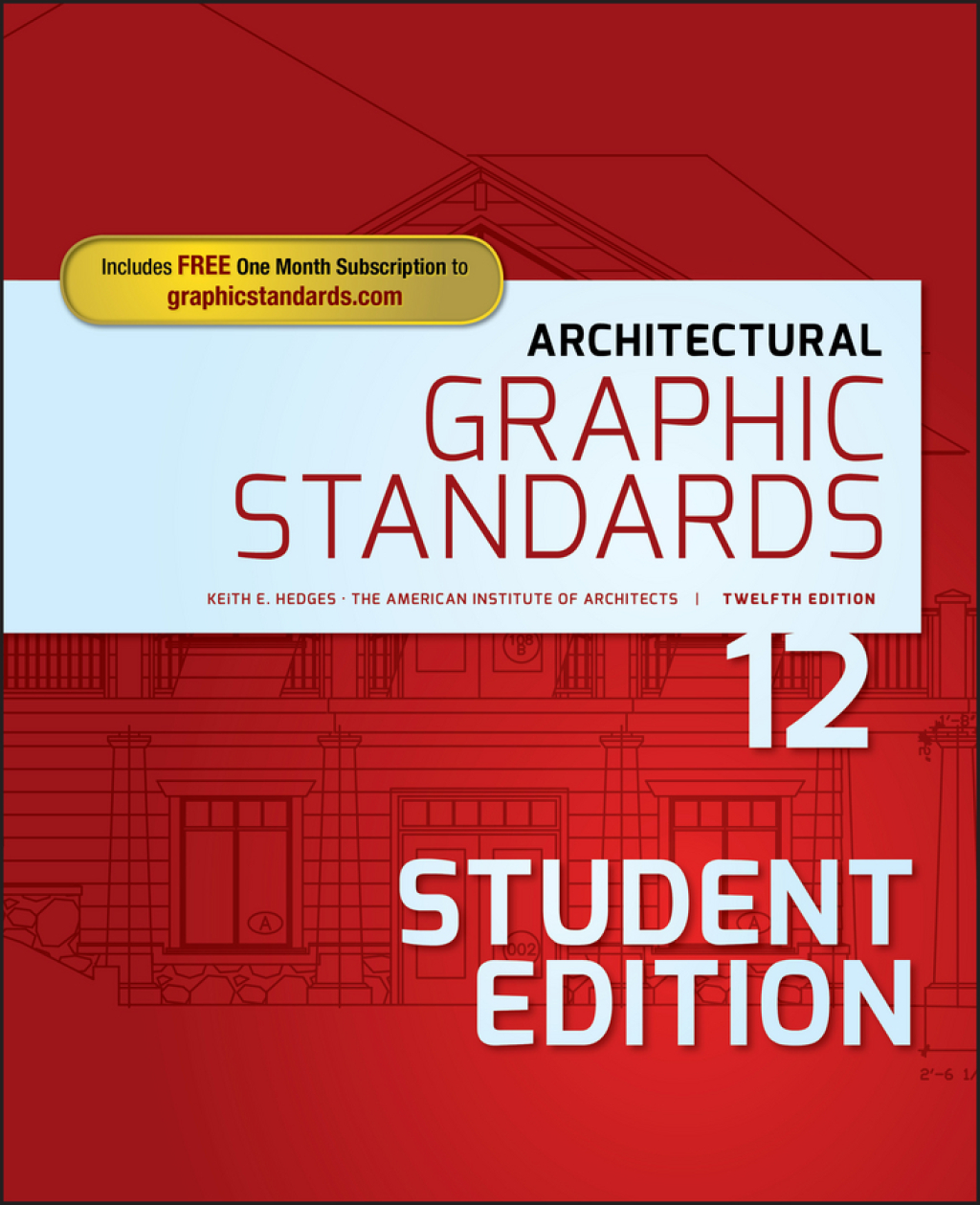 Architectural Graphic Standards, Student Edition 12th Edition