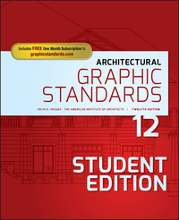 Imagen de portada: Architectural Graphic Standards, Student Edition 12th edition 9781119312512