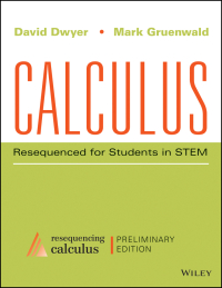 Imagen de portada: Calculus: Resequenced for Students in STEM, Enhanced eText, Preliminary Edition 1st edition 9781119170372