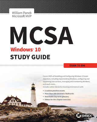 Cover image: MCSA Windows 10 Study Guide: Exam 70-698 1st edition 9781119327592