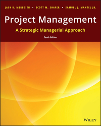 Cover image: Project Management: A Strategic Managerial Approach 10th edition 9781119369097