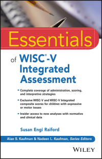 Cover image: Essentials of WISC-V Integrated Assessment 1st edition 9781119370420