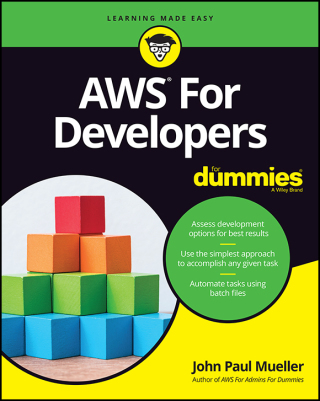 Cover image: AWS for Developers For Dummies 1st edition 9781119371847
