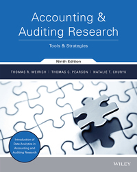 Immagine di copertina: Accounting and Auditing Research: Tools and Strategies 9th edition 9781119373742