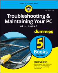 صورة الغلاف: Troubleshooting and Maintaining Your PC All-in-One For Dummies 3rd edition 9781119378358