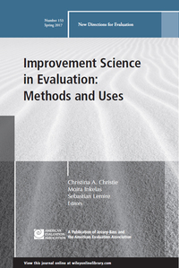 Cover image: Improvement Science in Evaluation: Methods and Uses: New Directions for Evaluation, Number 153 1st edition 9781119378662