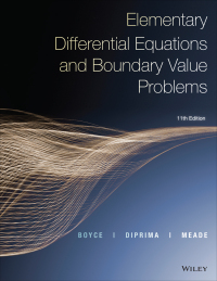Imagen de portada: Elementary Differential Equations and Boundary Value Problems 11th edition 9781119169789