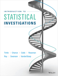 Cover image: Introduction to Statistical Investigations for Montana State University 9781119384212