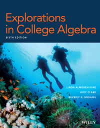 Imagen de portada: Explorations in College Algebra, Enhanced eText 6th edition 9781119304104