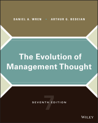 Imagen de portada: The Evolution of Management Thought 7th edition 9781119400271