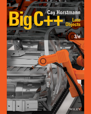Cover image: Big C++: Late Objects,  Enhanced eText 3rd edition 9781119402909