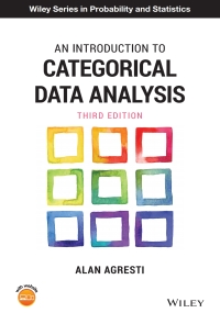 Cover image: An Introduction to Categorical Data Analysis 3rd edition 9781119405269