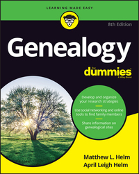 Omslagafbeelding: Genealogy For Dummies 8th edition 9781119411963
